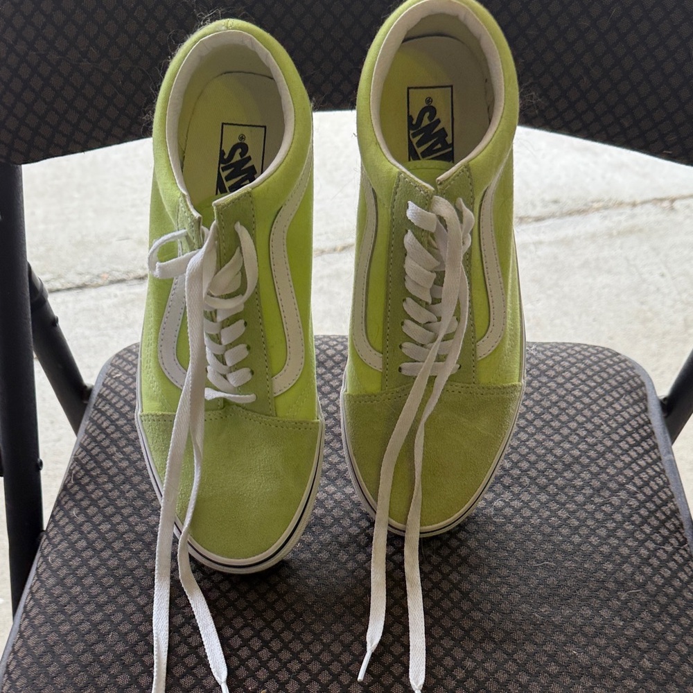 Vans Lime Green Athletic Shoes